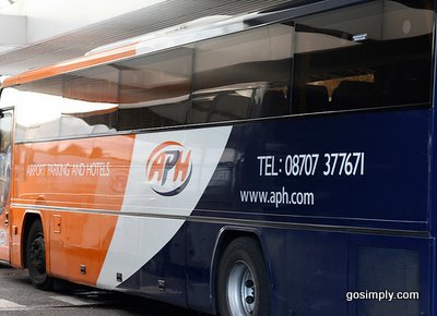 Transfer bus at APH Gatwick parking